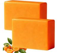 Japanese Persimmon Soap for Old People Smell, Body Bar Soap for Body Odor Control - Nonenal Odor Eliminator for Men & Women - Natural Purifying Cleansing Bar for Mature Dry Skin, Sulfate Free (2pcs)