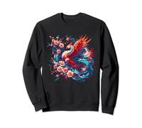 Japanese Phoenix and Cherry Blossom Japanese Art Christmas Sweatshirt