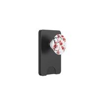 Japanese Pink Cherry Blossom Sakura Flower White Blackground PopSockets PopWallet for MagSafe