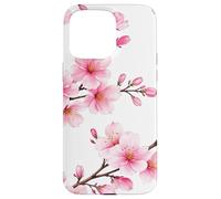 Japanese Pink Sakura Cherry Blossom Art - Asian Aesthetic Case for iPhone 15 Pro Max