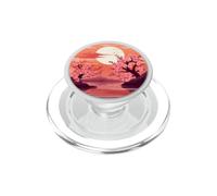 Japanese Pink Sakura Cherry Blossom Moon PopSockets PopGrip for MagSafe