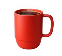 Japanese Plastic Microwavable Water Mug 350ml Red #1627