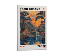 Japanese Poster Yayoi Kusama Art Poster Traditional Japanese Wall Art Decor Poster Asian Decor Japanese Art Japanese Woodblock Poster 2 Canvas Poster Wall Art Decor Print Picture Paintings for Living