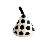 Japanese Pot Holders, Triangles, 2pcs, Cotton Pan Handle Covers, Heat Insulation (black)