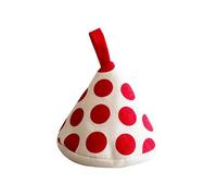 Japanese Pot Holders, Triangles, 2pcs, Cotton Pan Handle Covers, Heat Insulation (red)