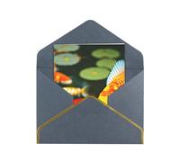 Japanese Pretty Koi Fish Print Greeting Card Paper, Half Fold To Cards For Birthday, Wedding, Party.