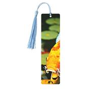 Japanese Pretty Koi Fish Print Wooden Bookmarks Beautiful Notebook Accessories for Men Women Book Lovers