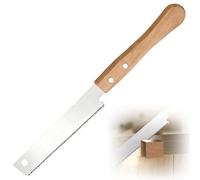 Japanese Pull Saw, Flush Cut Pull Saw, Wooden Handle Fine Tooth Pull Saws, Single-Sided 17 TPI Small Woodworking Japanese Hand Saw for Trimming Pruning and Woodworking Tasks