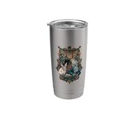 Japanese Rabbit Gamer Art Bunny with Controller Torii Gate Stainless Steel Insulated Tumbler