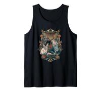 Japanese Rabbit Gamer Art Bunny with Controller Torii Gate Tank Top