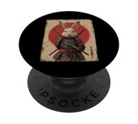 Japanese Rabbit Ninja Art Samurai Warrior Anime PopSockets Adhesive PopGrip