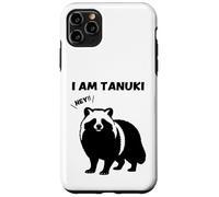 Japanese raccoon dog silhouette I AM TANUKI Funny Animal Case for iPhone 11 Pro Max
