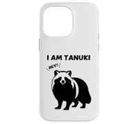 Japanese raccoon dog silhouette I AM TANUKI Funny Animal Case for iPhone 14 Pro Max