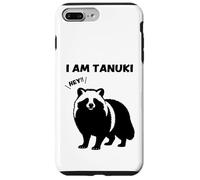 Japanese raccoon dog silhouette I AM TANUKI Funny Animal Case for iPhone 7 Plus/8 Plus