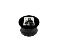 Japanese Raccoon Samurai Warrior Anime Sumi-e Ink Graphic PopSockets Adhesive PopGrip