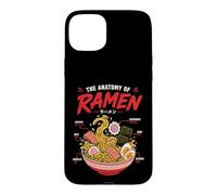 Japanese Ramen Anatomy Noodles Food Art Illustration Case for iPhone 15 Plus