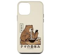 Japanese Ramen Bear Retro 70s Manga Style Slurping Soup Case for iPhone 12 mini