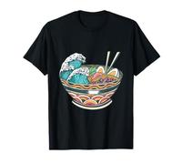 Japanese Ramen Bowl Ocean Waves Ukiyo-e Art Noodle Lover Fo T-Shirt