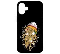 Japanese Ramen Noodles Jellyfish Ocean Theme for Food Lovers Case for iPhone 16 Plus