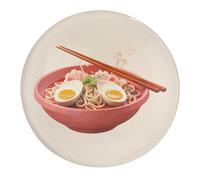 Japanese Ramen Noodles Premium Round Glass Fridge Sticker Refrigerator Magnet for Kitchen Cabinet Locker Decor 4 PCS