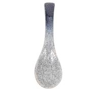 Japanese Ramen Soup Spoon, Porcelain Ceramic Dining Utensil 13.5x4x3.5cm | Kiln-transformed Vintage Finish, Smooth Surface, Versatile Tableware for Gravy, Desserts, Restaurants or Banquets