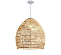 Japanese Rattan Art Chaner Basket E26 Ceiling Pendant Lights Lantern Decorative Ceiling Wicker Hanging Ceiling Lamp with Adjustable Cord Restaurant Bar Bedroom Study Lamp Tea Room