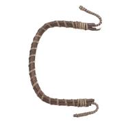 Japanese Rattan Teapot Handle Replacement Grip for Ceramic Teapots | Handmade Woven Texture, Iron Frame and Brown Finish, U-shape Lift for Outdoor Tea Sessions