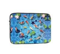 Japanese Red carp Printed Laptop Sleeve Case Shockproof Protective Computer Cover Slim Portable Laptop Bag with Zipper13 inch