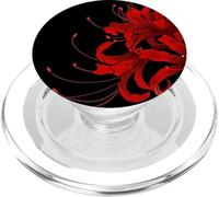 Japanese red spider lily in soft grunge anime aesthetics PopSockets PopGrip for MagSafe