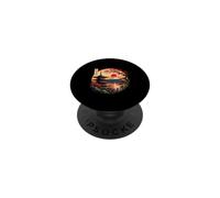 Japanese Red Sunset and Mountain Asian Fuji Kanji Japan Art PopSockets Adhesive PopGrip