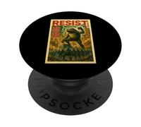 Japanese Resist Frog With Foot On Ice Cube Movie Poster Love PopSockets Adhesive PopGrip