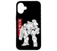 Japanese Retro 90s Mecha Warrior Meka Roboto Case for iPhone 16 Plus