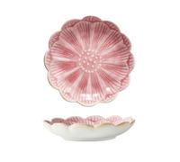 Japanese retro ceramic dip dish-sunflower girl powder-a personalized snack cold dish in the home restaurant