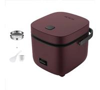 Japanese Rice Cooker Small for 2 People, Perfect Rice Cooker Small Multicooker Electric 2 Cup, Includes Measuring Cup And Steamer,Brown