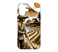 Japanese Rice Farmer and Mount Fuji Landscape Case for iPhone 17