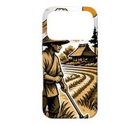 Japanese Rice Farmer and Mount Fuji Landscape Case for iPhone 17 Pro