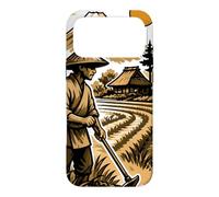 Japanese Rice Farmer and Mount Fuji Landscape Case for iPhone 17 Pro Max
