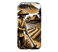 Japanese Rice Farmer and Mount Fuji Landscape Case for iPhone SE (2020) / 7/8