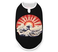 Japanese Rising Sun Dog Shirts Sleeveless T-Shirt Pet Tank Top Soft Summer Vests Clothes for Dogs And Cat M