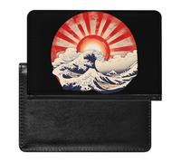 Japanese Rising Sun Passport Holder Cover PU Leather Passport Wallet Organizer Protector Slim Travel Accessories