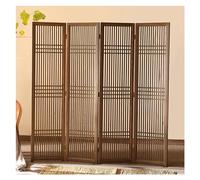 Japanese Room Divider for Restaurant/Tea Room/Entrance 180-200cm Folding4-5 Panel Freestanding Wooden Partition Elegant Home Decor Solution