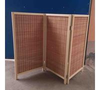 Japanese Room Divider Short 2ft 3ft 4ft 5ft 6ft, Folding Wood Office Dividers Partition Wall Freestanding, Home Hallway Doorway Entryway Privacy Screen(3 Panel,H 120cm/3.9ft)