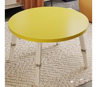 Japanese Round Floor Table with Folding Design,Low Table for Sitting On The Floor,Tatami-Style Multifunctional Coffee & Dining Table,Space-Saving for Living Room,Garden & Kitchen (Sofa/Balcony Use)