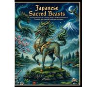 Japanese Sacred Beasts: An Elegant Grayscale Coloring Book of Traditional Mythical Creatures and Beautiful Landscapes for Adults