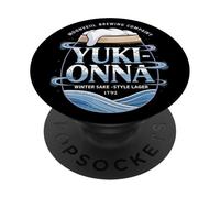 Japanese Sake Yuki Onna Japan Vintage Winter Sake Souvenir PopSockets Adhesive PopGrip
