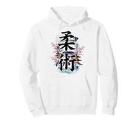 Japanese Sakura Blossom Zen Garden Mountain Fuji Jiu Jitsu Pullover Hoodie