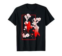 Japanese Sakura Koi Fish Vintage Asian Nishikigoi Art T-Shirt