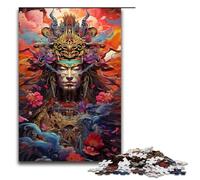 Japanese Sakura Samurai 1000 Piece Jigsaw Puzzles for Adults Jigsaw for Gifts Best Gift Suitable for And Teenager 14 And Up 1000PCS(75x50cm)