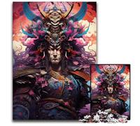 Japanese Sakura Samurai 1000 Piece Puzzle Difficult Puzzles for Adults for Teenager & Families Perfect DIY Decor & BrainTeasing Challenge 1000 PCS(75x50cm)