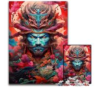 Japanese Sakura Warriors 1000 Piece Puzzle Puzzles for Adults for Teenagers & Family Fun DIY Brain Teaser Game Gift 1000 PCS(38x26cm)